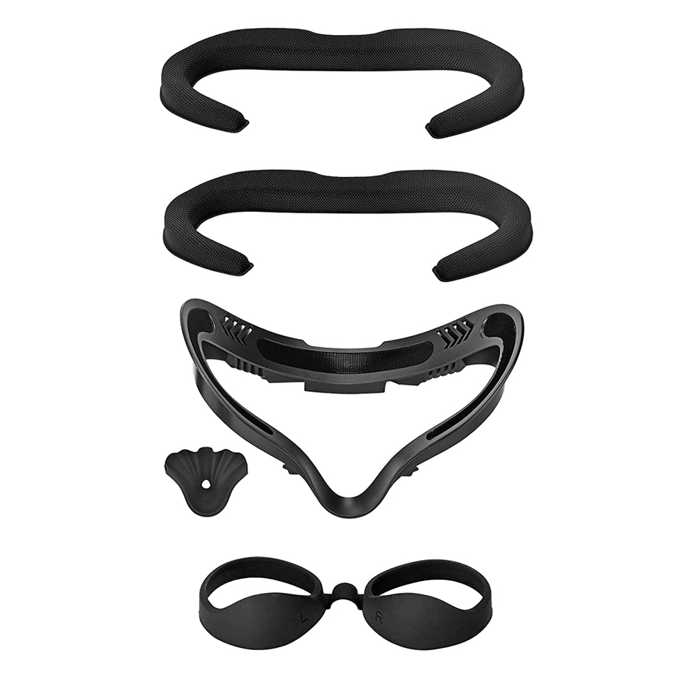 Support d&#39;interface faciale VR, mousse 3D de remplacement pour Oculus Quest 2, accessoires anti-transpirants