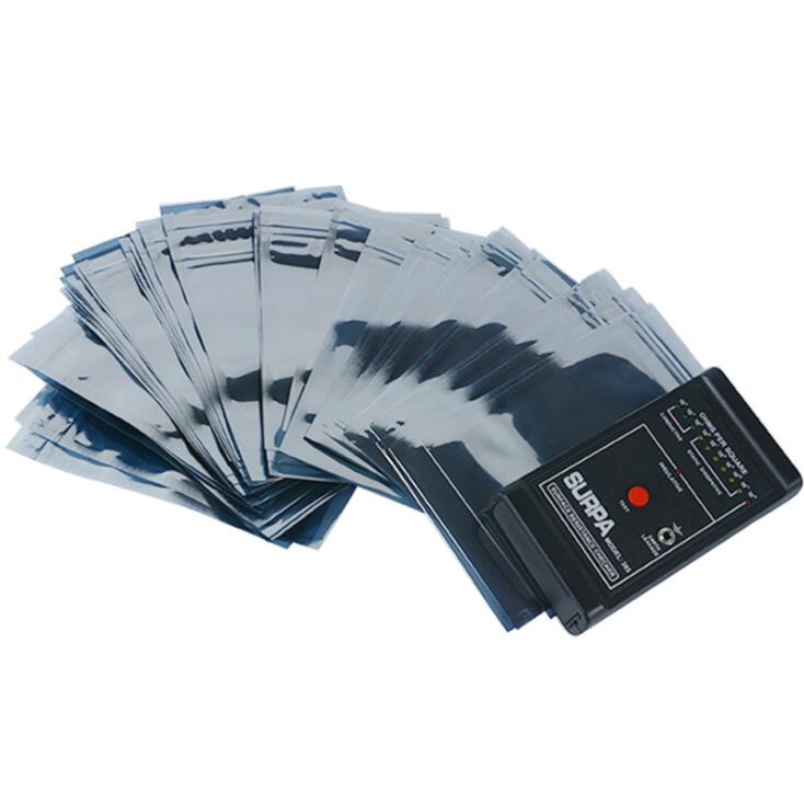 Anti-static shielding bag ESD dust-proof packaging bag flat zipper lock anti-horizontal self-sealing storage static bag: 20PCS