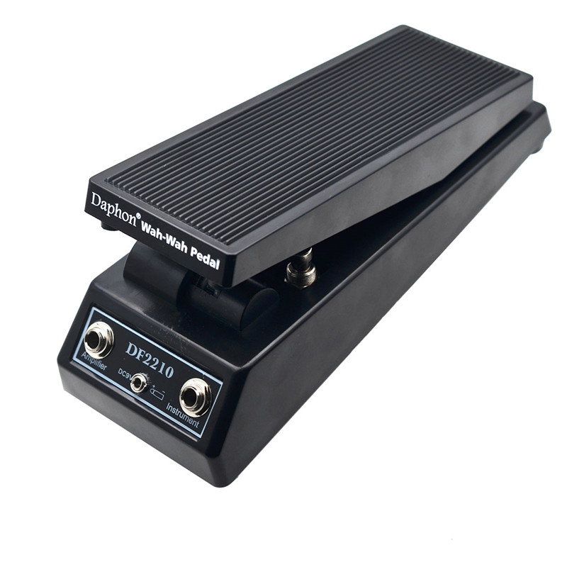 Daphon  df2210 guitar wah wah pedal til elektriske guitarister dj gratis pedal power converter stik (5.5 to 3.5)