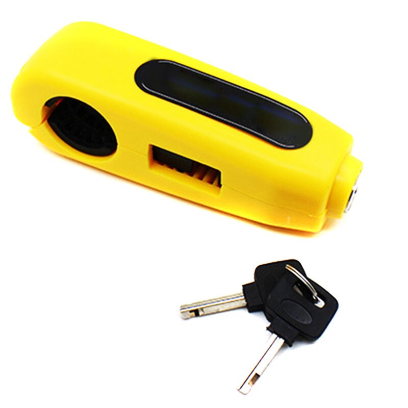 Motorfiets Stuur Grip Brake Lock Universele Kleurrijke Anti Diefstal Slot F-Best: YELLOW