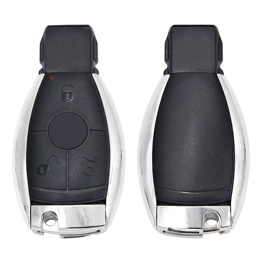 3/4 Button Smart Key Shell for Mercedes Benz W211 A C E G S R SL ML GML CL GL CLS CLA CLK SLK GLK with Battery Holder Small Key