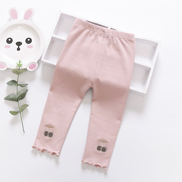 Leggings per bambini primavera 2020 elasticità ciliegia: Colore rosa