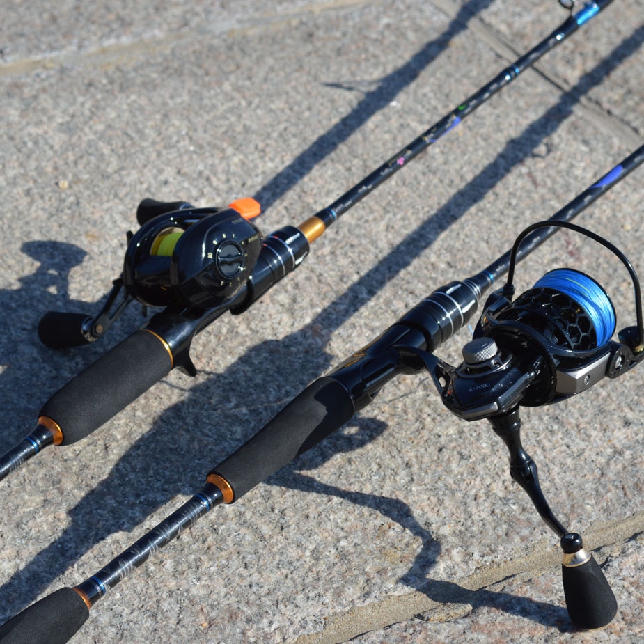 TOMA Fast Action Sea Light Jigging Fishing Rod Casting 1.8m 1.98m 2.1m 2 section MH 50-180g Spinning Boat Fishing Rod Carbon