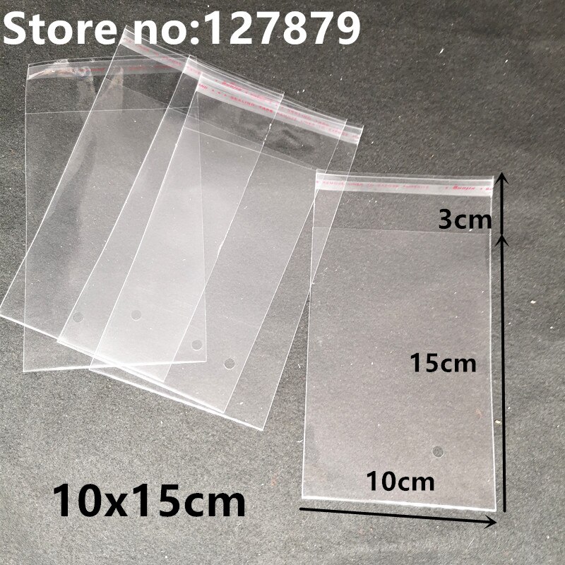 6 größen Klar Self-adhesive Cello Cellophan Bag Selbst Dicht Kunststoff Taschen Süßigkeiten Verpackung Wiederverschließbaren Cookie Verpackung Bag Pouch: 10x15cm