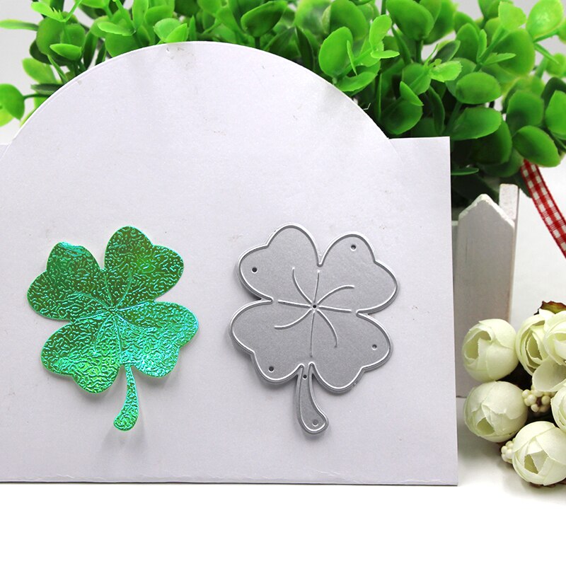 Four-Leaved Clover Metal Cutting Dies Stencils Template for Scrapbooking Card Album Embossing Decor DIY Metal Crafts
