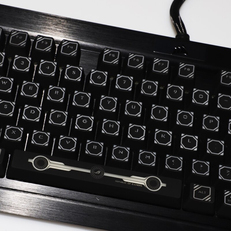 1 set high-end PROJECT backlit keycap mechanical keyboard black hole coating key cap for Corsair K70 K95 RGB Razer huntsman