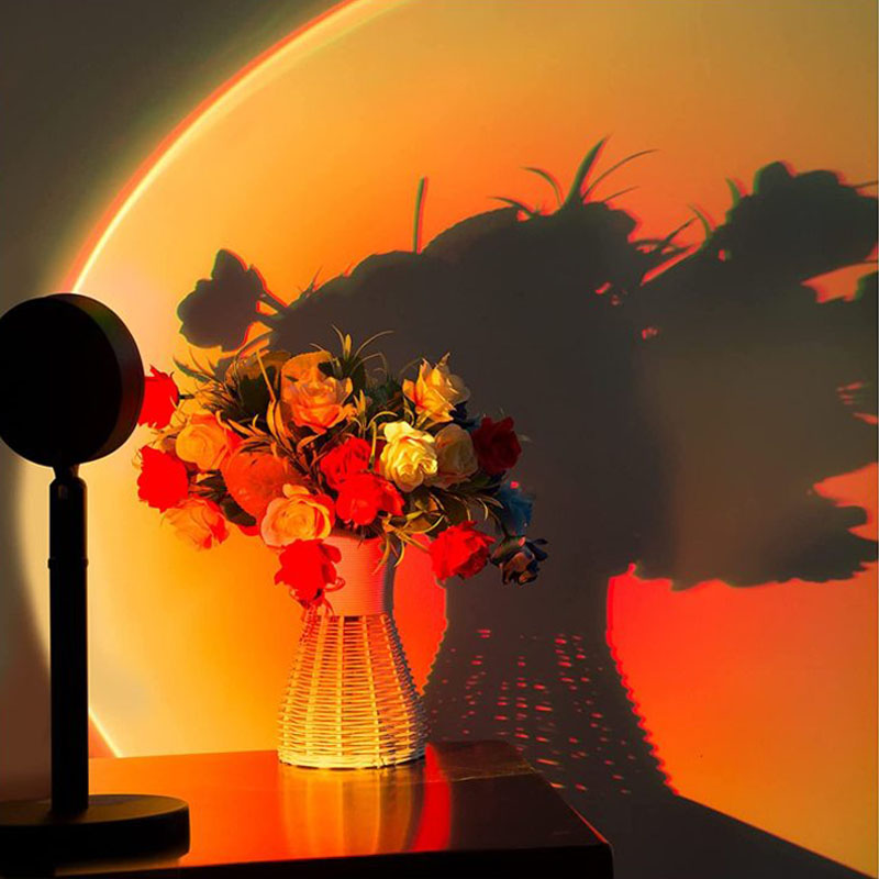 Premium regenboog projector LED met timerfunctie - tafellamp decoratieve lamp nachtlampje voor kinderen effectlamp effectlamp decoratieve lamp lamp lamp regenboog projector