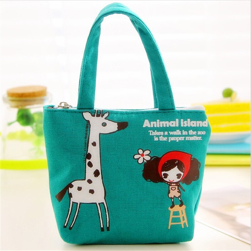 2020 Cute Girls portamonete cartone animato Mini borsa per bambini borsa di tela cuffie borse donna piccola Kawaii portafoglio tasca con cerniera: giraffe