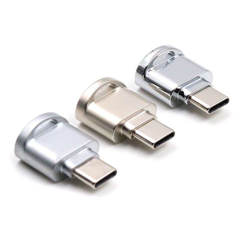 Model Kaartlezer Super Mini Usb 3.1 Type-C Tf Aluminium Micro Sd-kaartlezer Otg Voor macbook/Letv/Xiaomi 4C Mobiel