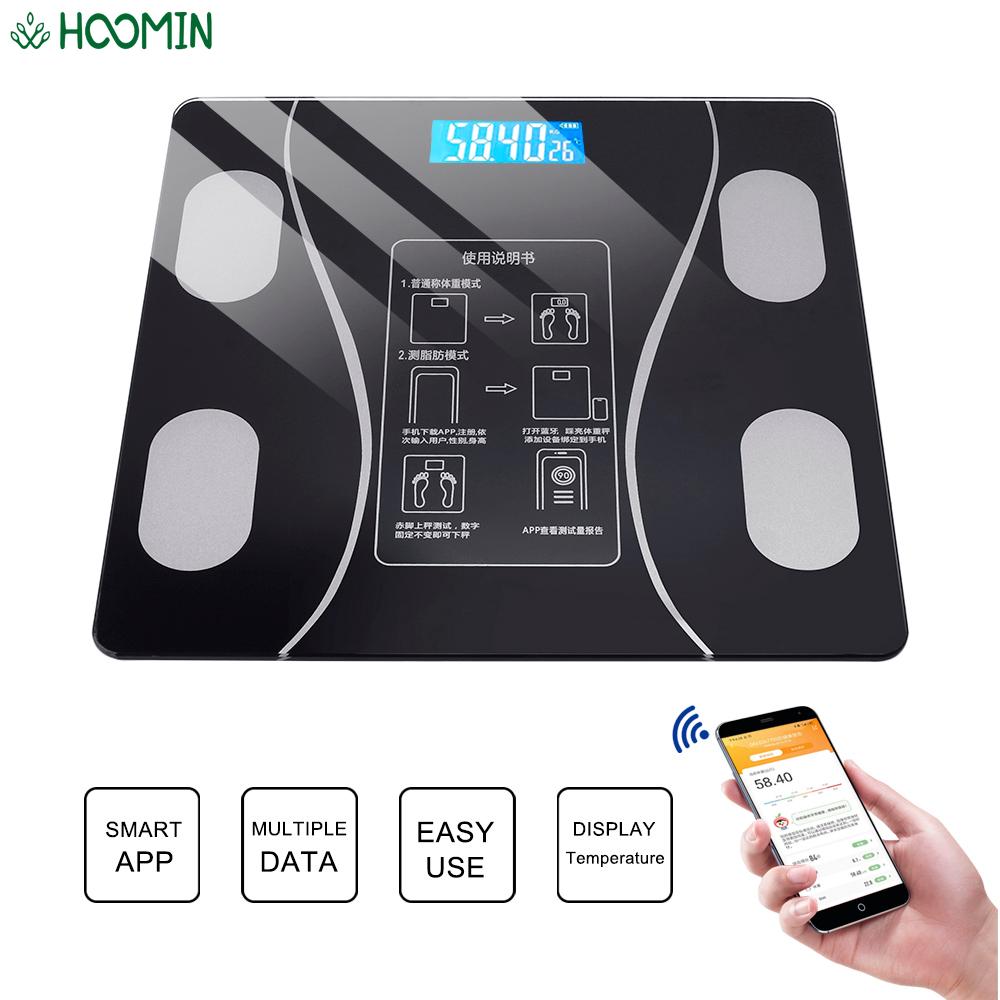 Smart Wireless Digital Scales Weighing Scales For Android/IOS Composition Analyzer Bluetooth LED Electronic Body Fat Scale