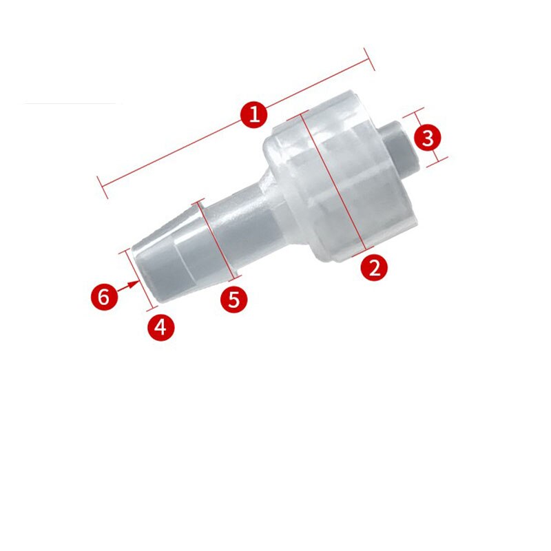Ozone Resistant PC Male and Female Luer Lock For Ozone Therapy: Dark Grey