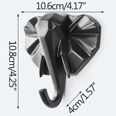 Dier Haak Sleutels Houder Muur Home Jas Hoed Rack Opknoping Herten Hoofd Jas Haak Nordic Creatieve Decoratieve Haak: 10