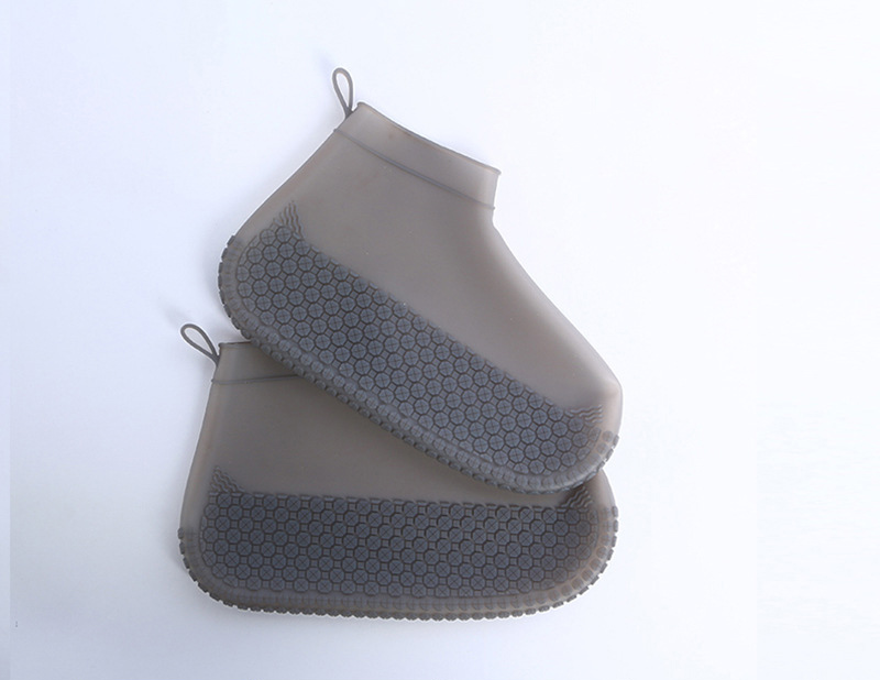 Bottes en silicone de pluie de bottes en caoutchouc imperméables chaussures antidérapantes résistantes à l'usure de l'eau couvrent les jours de pluie pour les hommes et les femmes: 03 / S 20.9cm