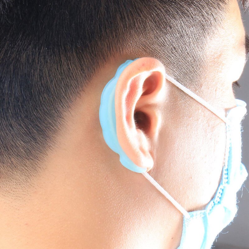 Silicone Ear Hook Mask Earmuffs Women And Men Soft Elastic Anti-Pain Invisible Earmuff Protection Ear Light Mackaccessorie