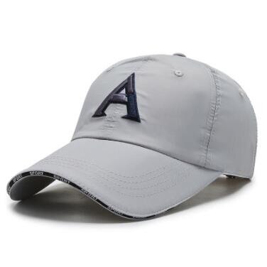 Xdanqinx sport caps brev broderi baseball caps til menn kvinner justerbar størrelse uformelt menns merke caps dame lue: Lysegrå