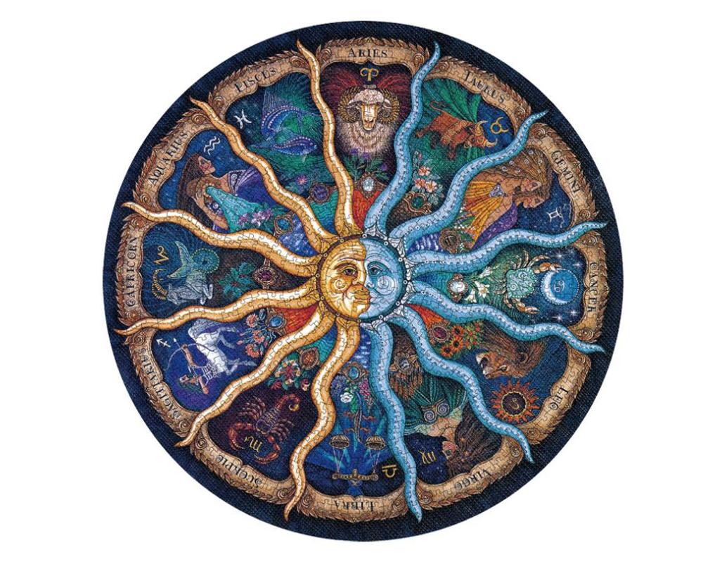 1000Pcs Puzzles Mond planet puzzle 3D Bunte Regenbogen Runde puzzle für erwachsene Kinder DIY Pädagogisches puzzles Spielzeug: Star Maiden1000 pcs