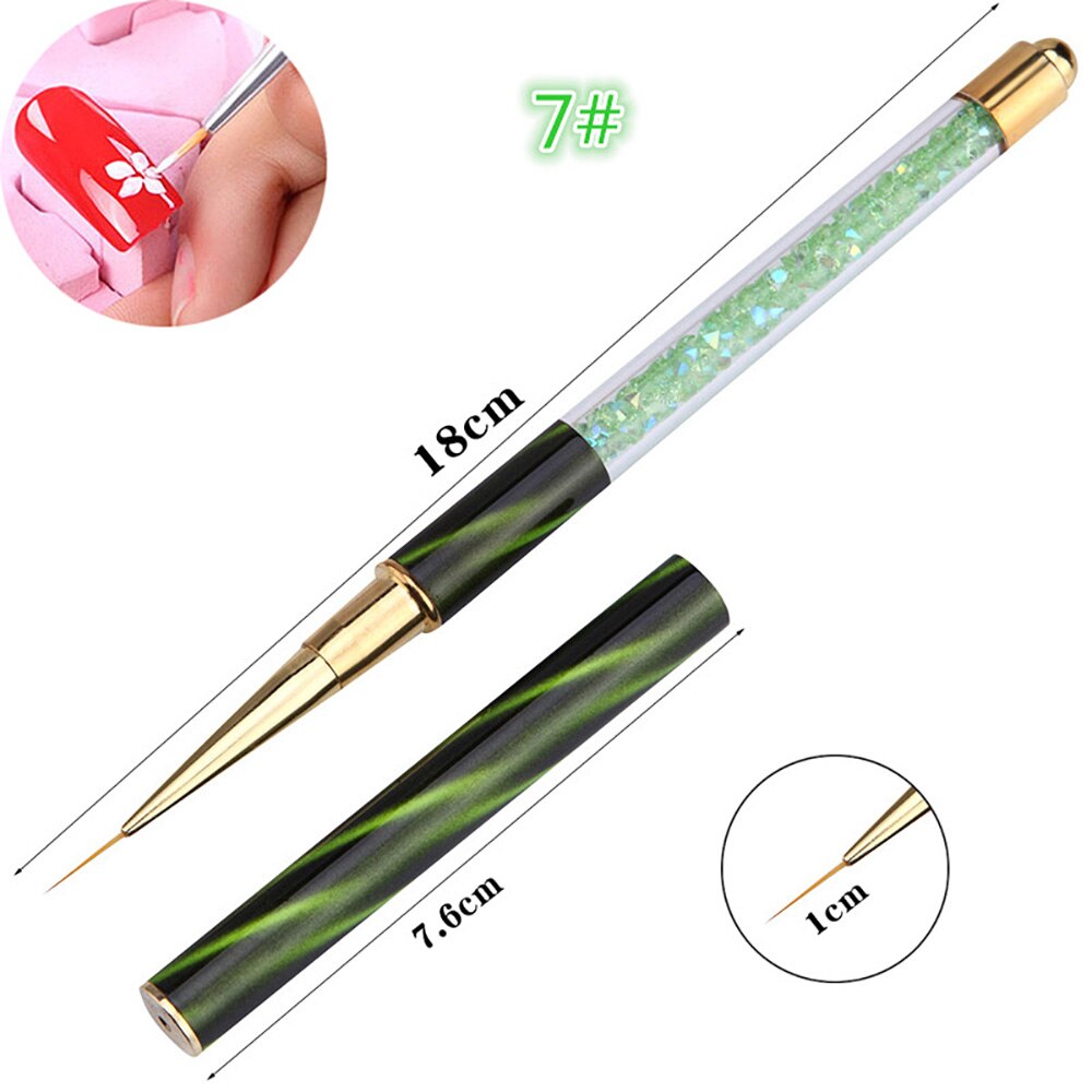 1pcs Ombre Nail Brush Pen Acrylic Nail Art Painting Sculpture Pull Line: P014-7