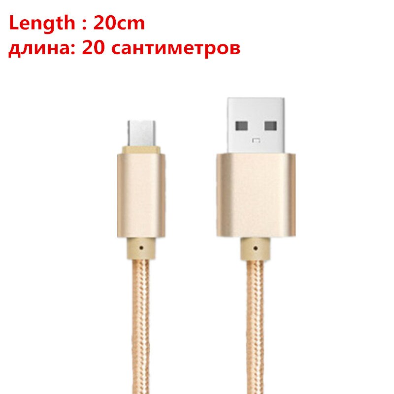 Type c-oplaadkabel en reislader voor de eu voor samsung  a9 star note 9 8 huawei nova 3 p20 pro, nokia 6.1 plus, oneplus 2, 2, 5t 6 5 3t 3: 20 cm gouden kabels