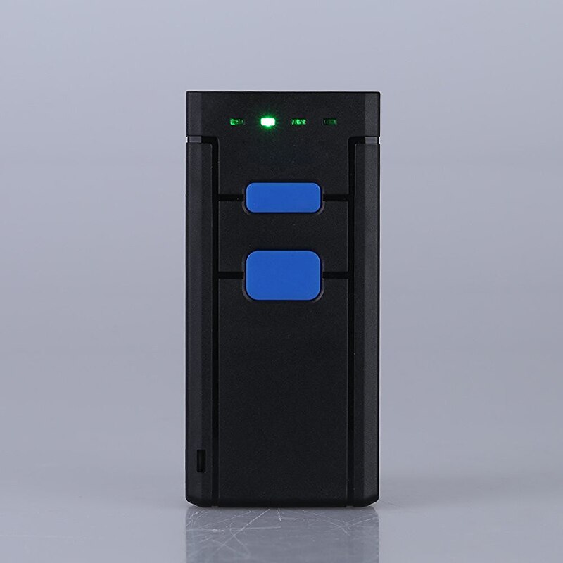 Mini trådløs bluetooth stregkodescannere stregkodescannere ccd stregkodelæser bærbar trådløs one size rødt lys