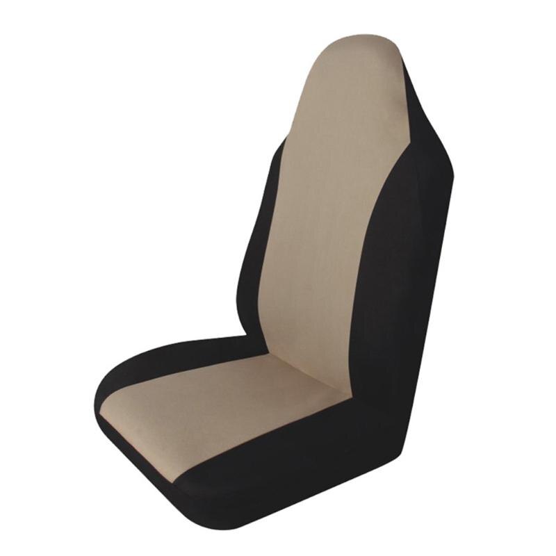 1 Uds cubierta universal de asiento de coche cubiertas de malla doble automotrices duraderas Protector de asiento de coche cojín apto para la mayoría de los accesorios de automóviles: Beige