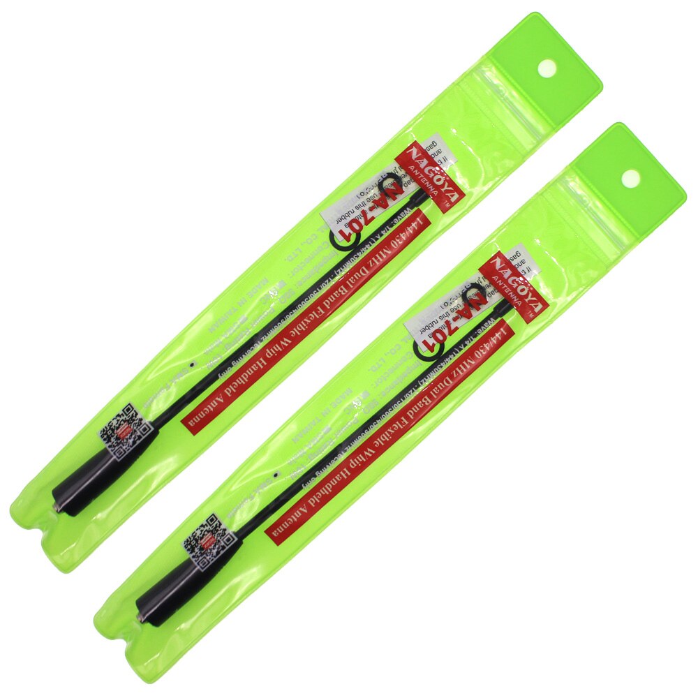 100% Original de Nagoya NA-701 VHF/UHF (144/430 Mhz) antena SMA-hembra para $TERM impacto BaoFeng UV-5R BF-888S UV-82 sobre las Wouxun Walkie Talkie: 2pcs