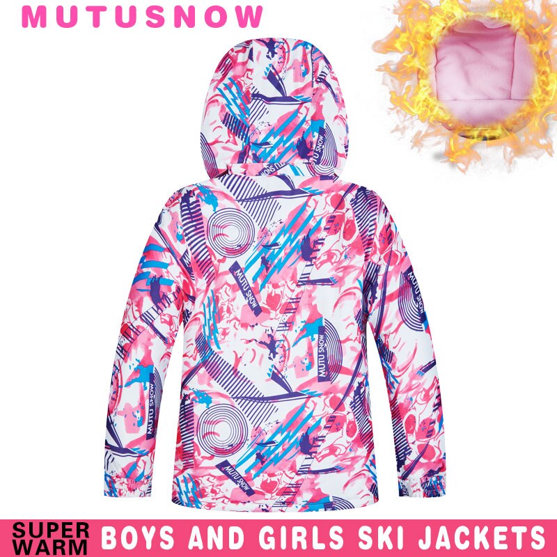 Chaqueta de Snowboard para niñas, marcas de invierno, , impermeable, resistente al viento, gruesa, muy cálidas, abrigo de nieve de 30 grados, chaqueta de esquí para niños
