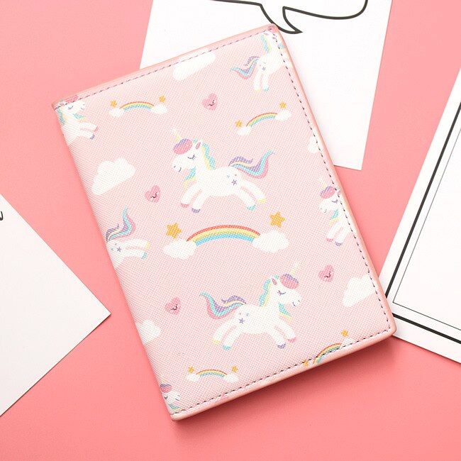 Titolare Del Passaporto di Viaggio unicorno Monocerus Donne Viaggio Documento Raccoglitore dell'organizzatore Del Biglietto Del Passaporto di Copertura Della Carta di IDENTIFICAZIONE di Credito Sacchetto Della Cassa