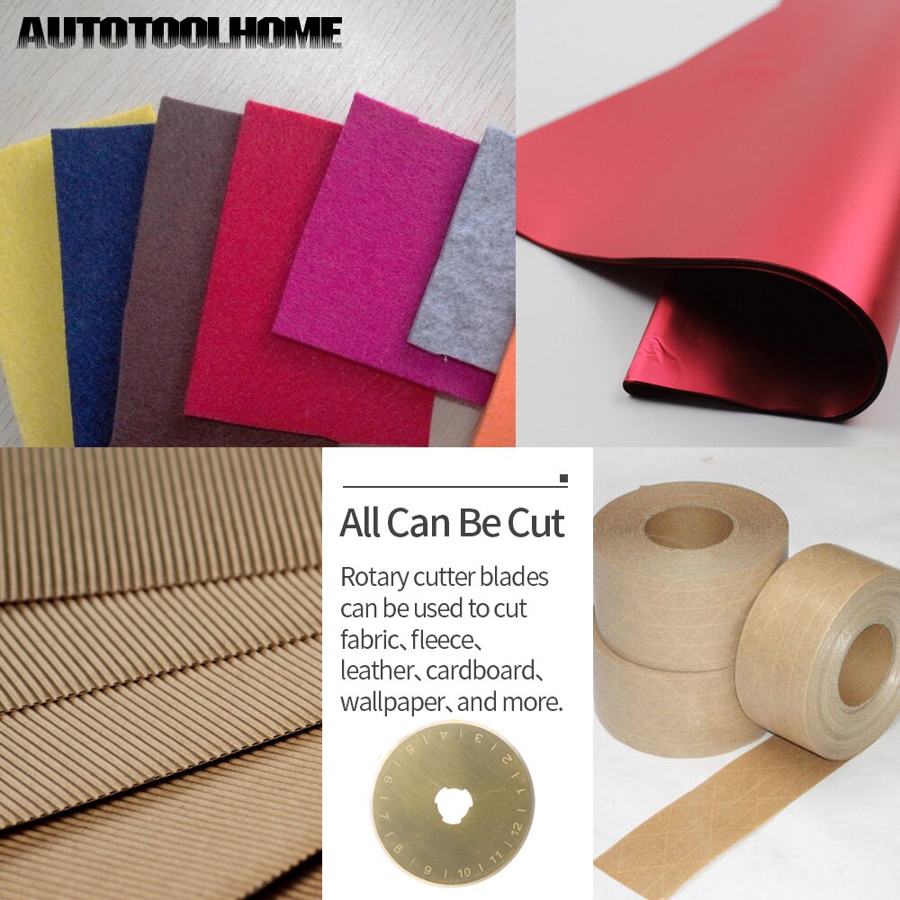 Titanium Rotary Cutter Blades 45mm Craft Rotary Cutter Cutting Leather Paper Fabric Quilting Patchwork Sewing Tool