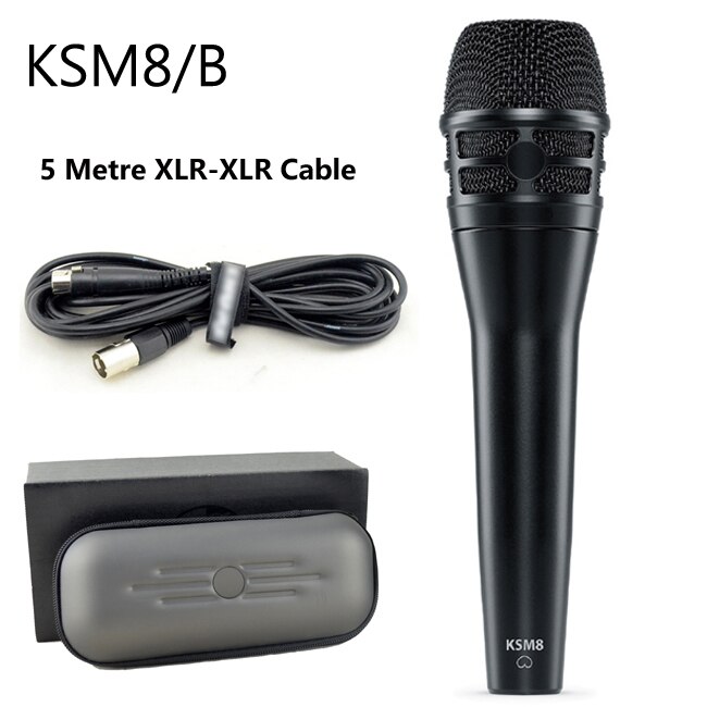 KSM8/N , KSM8/B Bedrade Dynamische Cardioid Professionele Zangmicrofoon, KSM8 Bedrade Zangmicrofoon: KSM8B w XLR cable