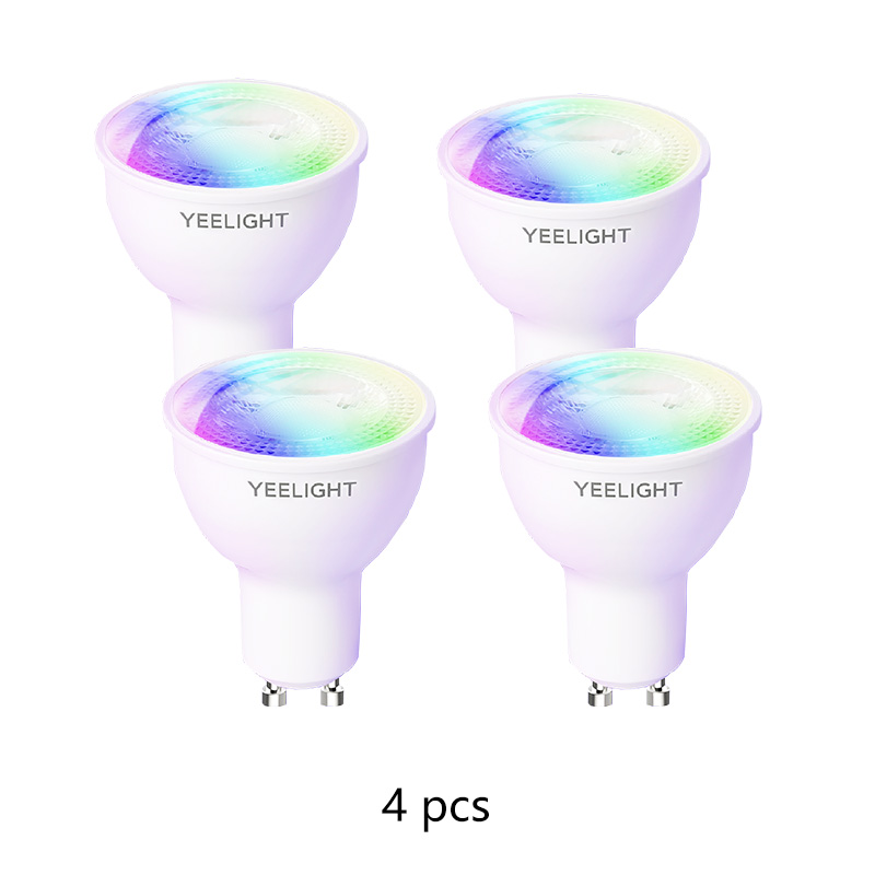 Yeelight GU10 Lamp Dimbaar/Kleurrijke Smart Led Lamp 350 Lumen Werken Met Google Assistent Alexa: 4PCS Colorful