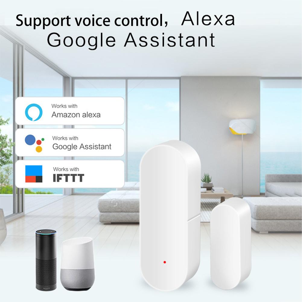 Hight WiFi Door Sensor Support for Google Home Alexa Voice Control Security Alarm