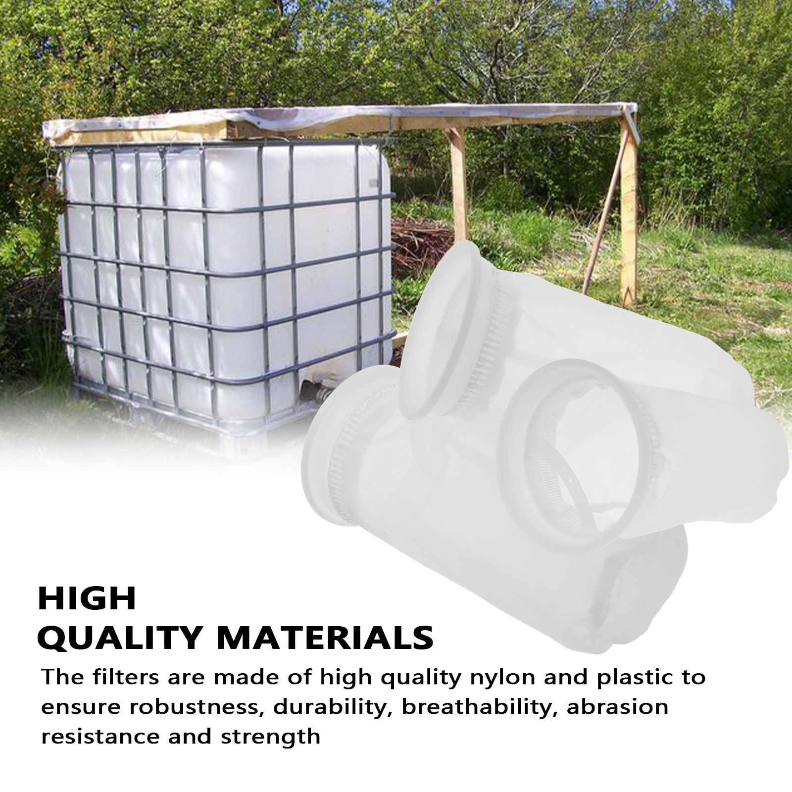 3 Stück ibc Nylon zum Entlüften Tonnen Fässer decken Filter beutel atmungsaktiven Regenwasser Filter Regen Regenwasser Panzer Aquarium