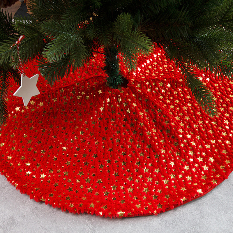 90/122Cm Pluche Kerstboom Rok Sneeuw Kunstmatige Bont Kerstboom Bodem Kussen Party Decor Navidad Xmas Tree base Cover: tree skirt 1 / 90cm