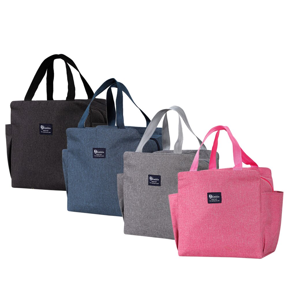 Draagbare Lunch Tas Thermische Geïsoleerde Lunch Box Tote Koeler Handtas Bento Pouch Diner Container School Voedsel Opslag Zakken