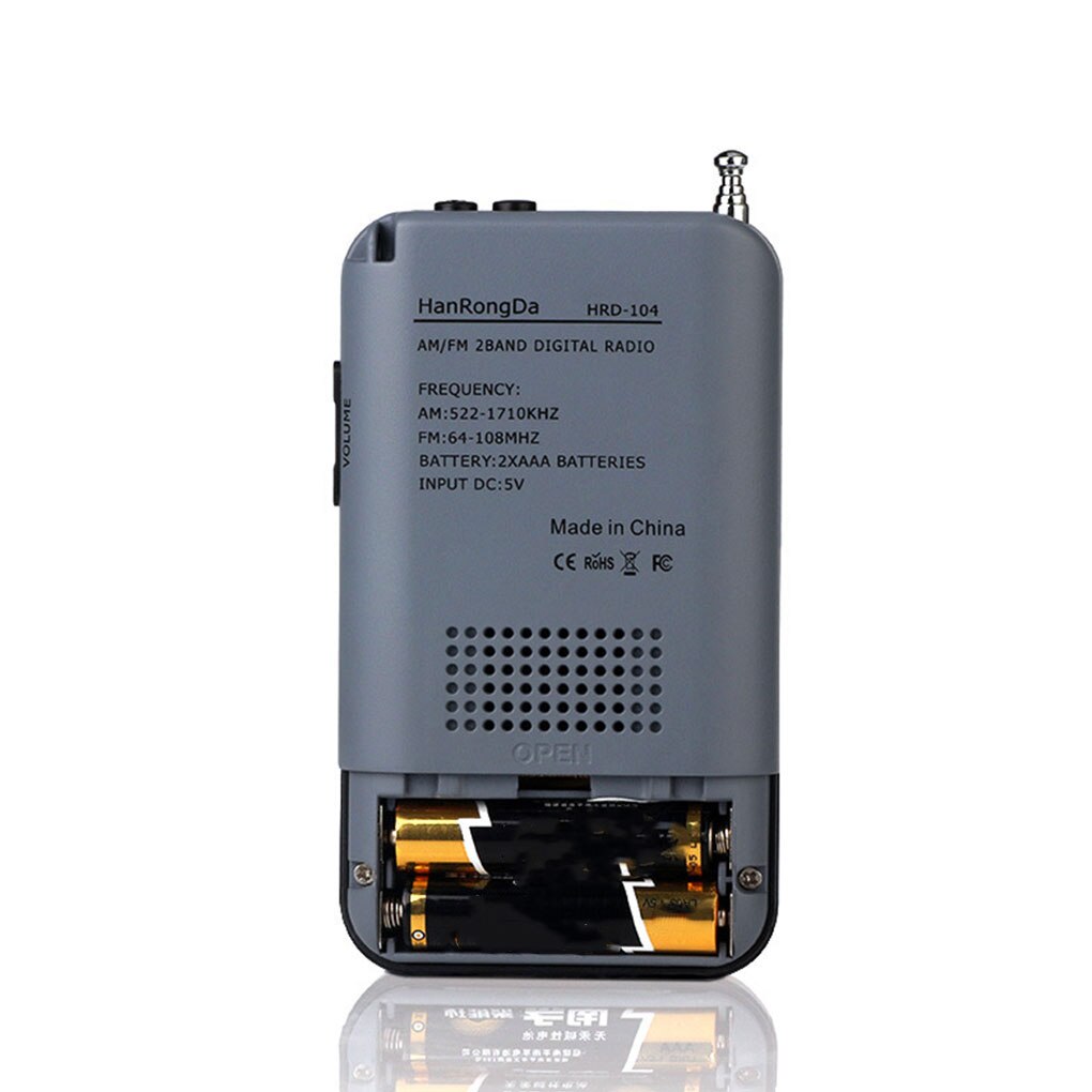 Draagbare Am Fm Digitale Radio Pocket Mini Digitale Tuning Radio Ontvanger Lcd-scherm Radio Stations 3.5Mm