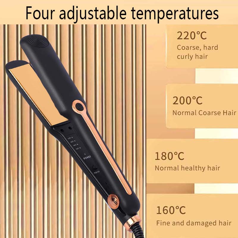 Flat Iorn Straightener And Curler 2 In 1 Ceramic High Heat Flat Irons Hair Straightener Salon Hair Styler Tools