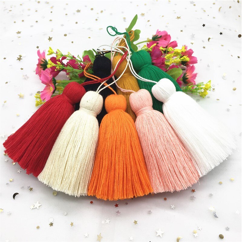 1 st fluffigt kort hängrep tofsar smycken hemtextil gardinkläder hängande hantverk 19cm tofsar diy kläder dekormaterial
