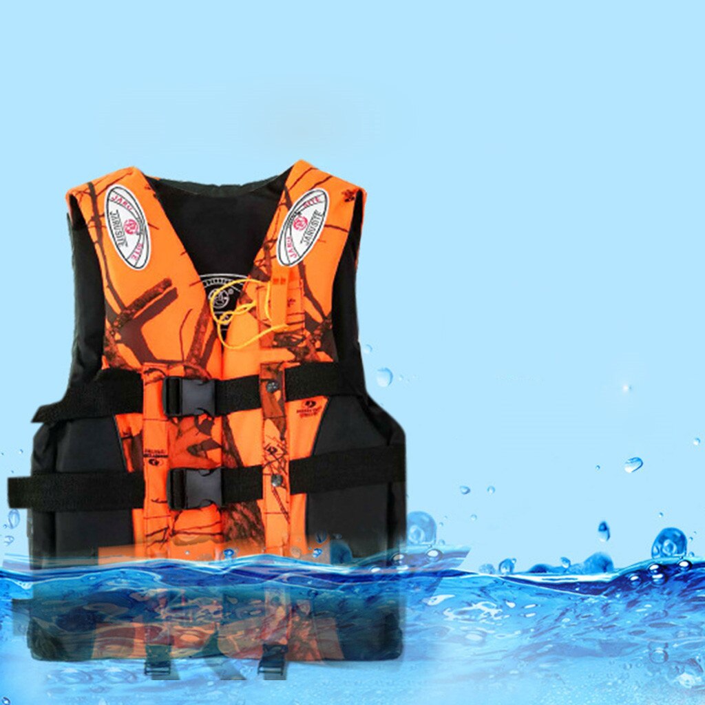 Volwassen Veiligheid Reddingsvest Water Sport Snorkelen Zwemmen Varen Vissen Apparatuur Met Fluitje Rescue Drijfvermogen Vest Tool # T3