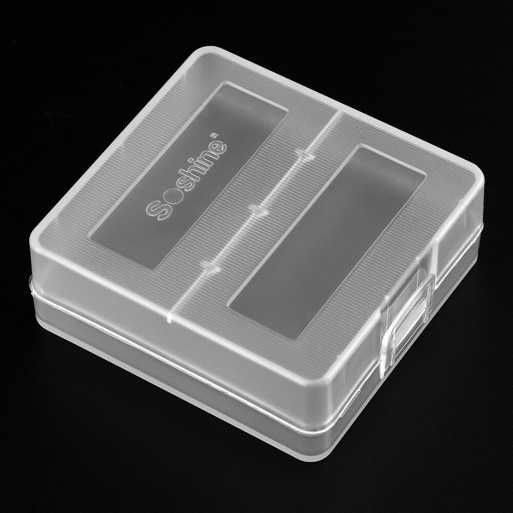 Soshine Hard Plastic Case Holder Storage Box Cover for 2pcs 9V 6F22 Batteries Battery Box Container Organizer Box Case