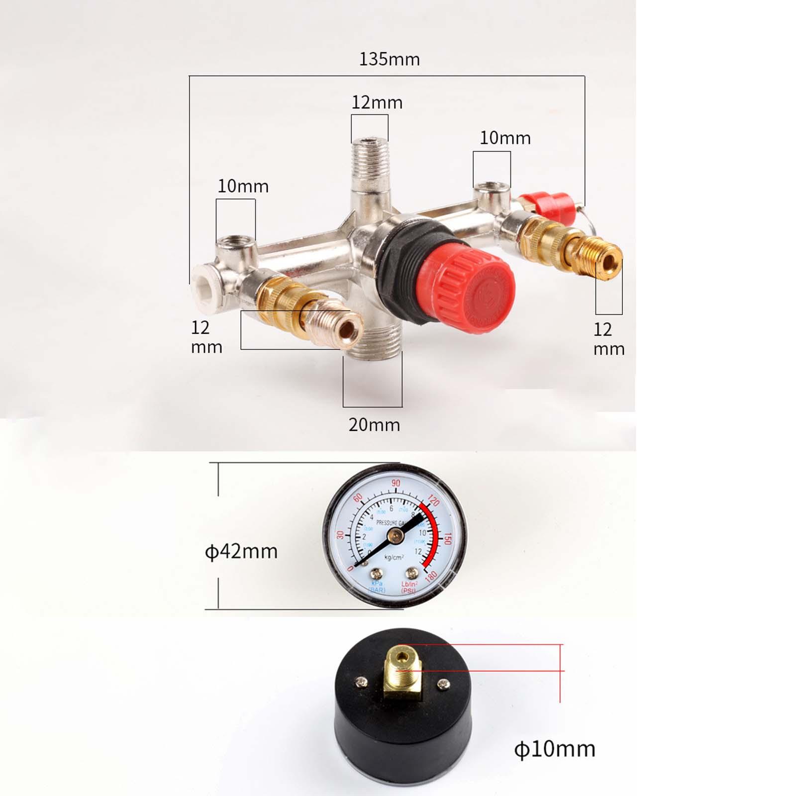 Pneumatische luchtcompressor Drukschakelaar Regelkleppen Accessoires Automatisch