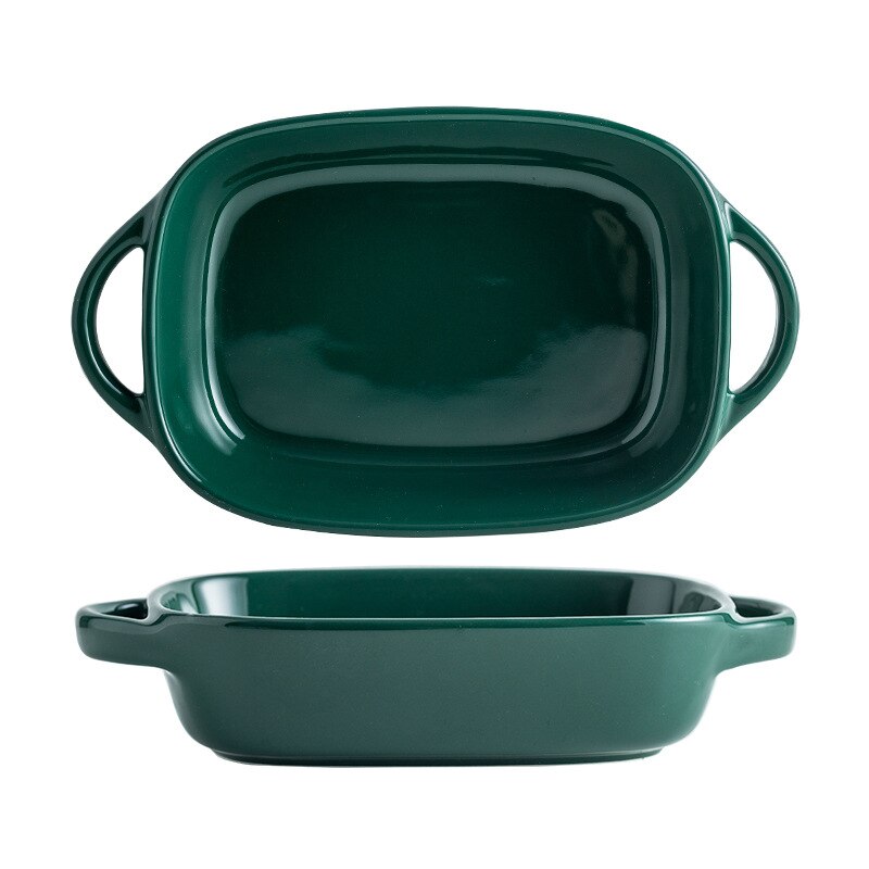 Yellow/Red/Blue/Green/Grey/Pink 400ml/500ml Fruit Salad Bowls Ceramic Tableware Tray Decorative Living Room Plates