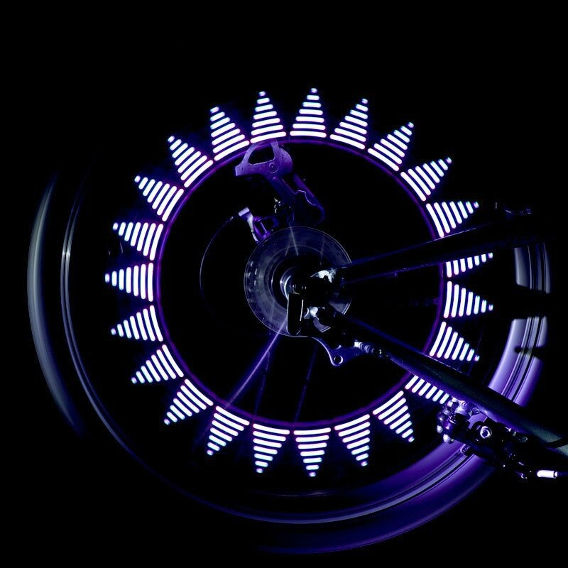 Fahrrad Leucht Rad Speichen USB Ladung LED Leuchtet Lampen Neue Radfahren Reiten Speichen Licht Mit Sieben Super Helle RGB Blau LED