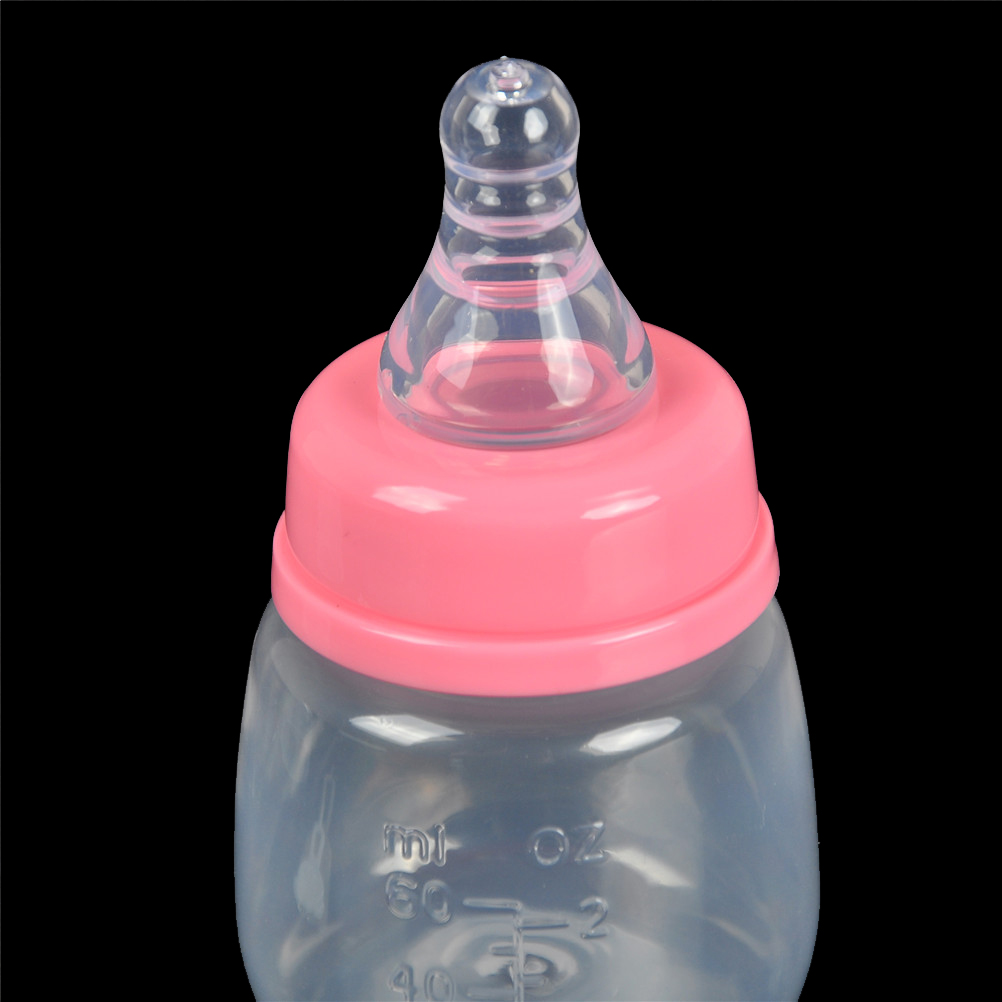 1 stk babyflaske nyfødt baby baby 0-18 måneders føder 60ml pp ammende juice mælk mini hårdhedsflaske