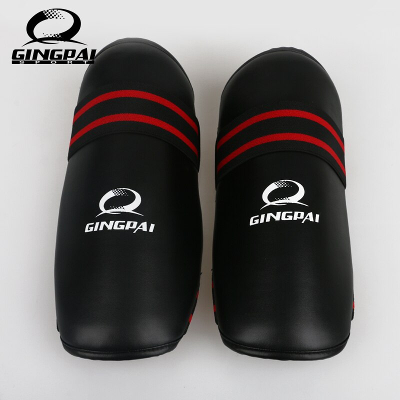 Espinilleras de boxeo MMA, espinilleras rojas y negras para boxeo, guantes de pierna de Taekwondo, protectores de mango de muay thai, almohadillas de entrenamientos deportivos