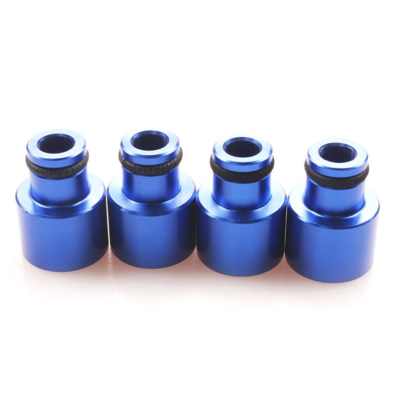 4PCS Fuel Injector Top Hat Adapters For Honda Civic and Acura RDX B16 B18 D16 Engines: Blue
