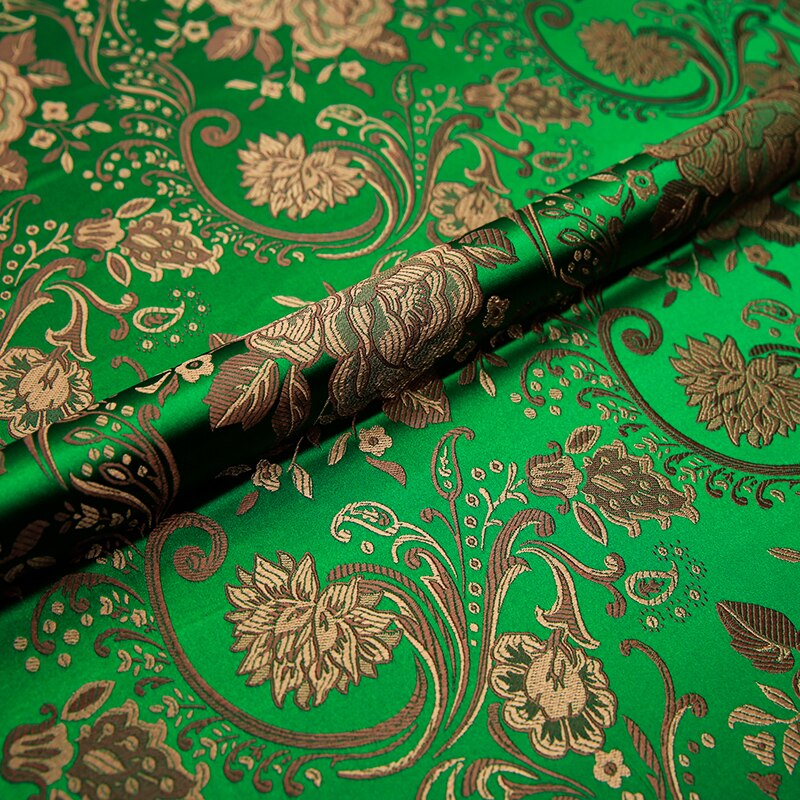 peony brocade fabric 50cm*75cm satin cloth custume imitation silk material: 9