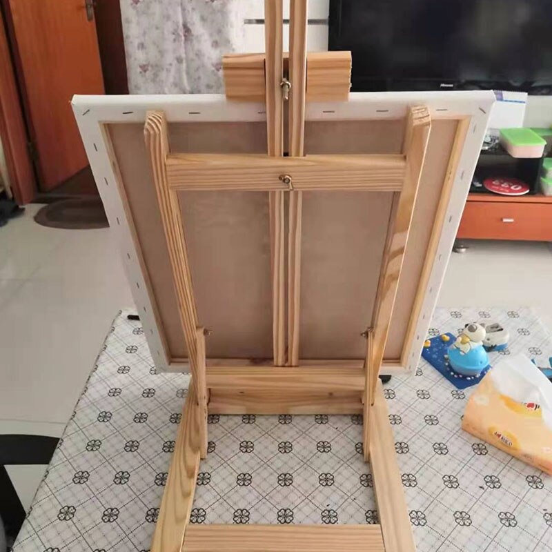 Verstelbare Kruissteek Frame Stand, Handwerk Tafel Grenen Hout Verstelbare Hoogte Quilting Frame Borduurstand Met Accessoires Kit Voor Thuis