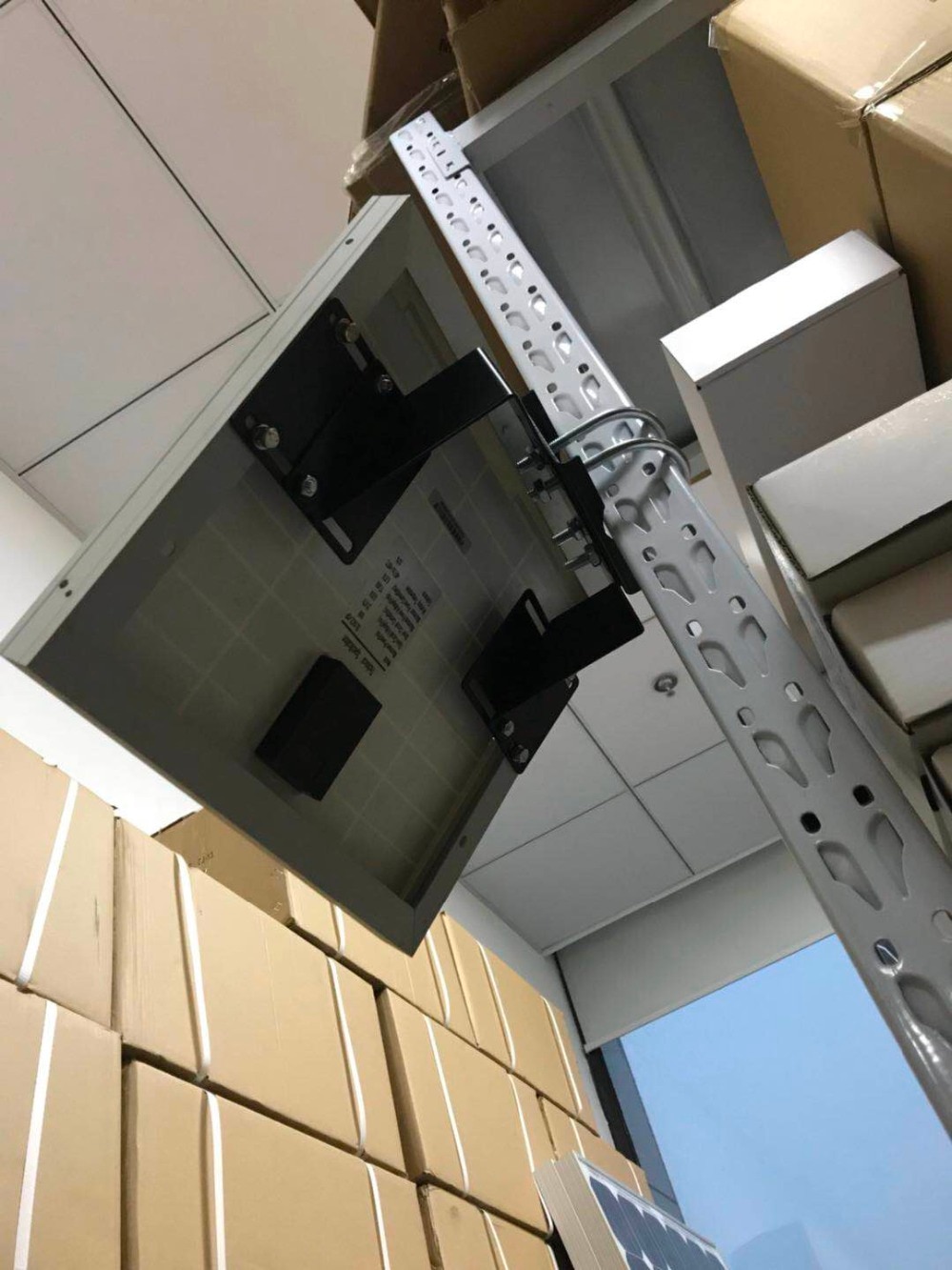 Solar Panel Wall And Pole Mounting Bracket Universal Adjustable Brackets For Gate Opener 12V Off Grid System Rural