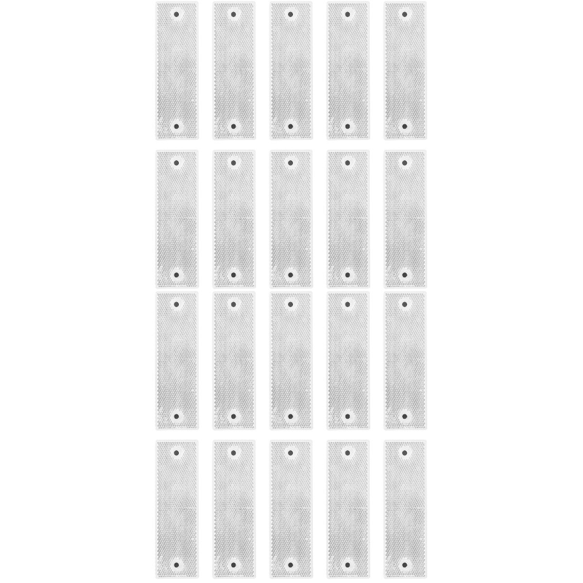 20 Pcs Waterdichte Auto Reflectoren Reflecterende Boards Reflecterende Strip Waarschuwing Tapes