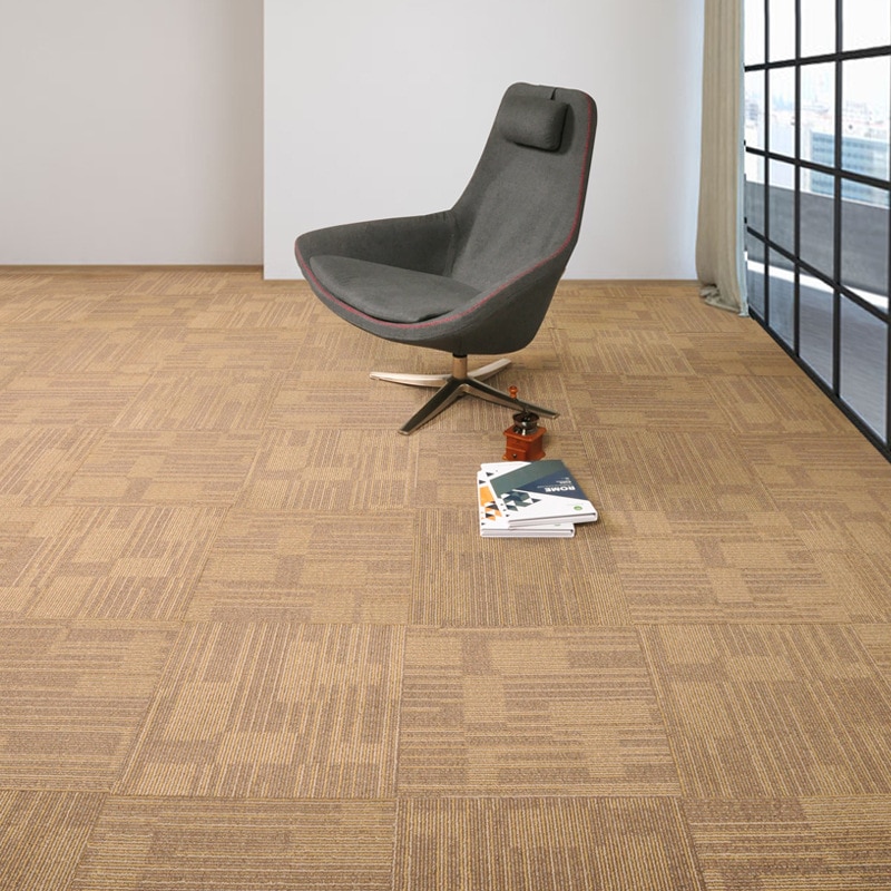 Useful High Density Adhesive Carpet Tiles Commercial Grade Heavy Flooring Office Cover Mat Fabric Office Home Room 50*50cm